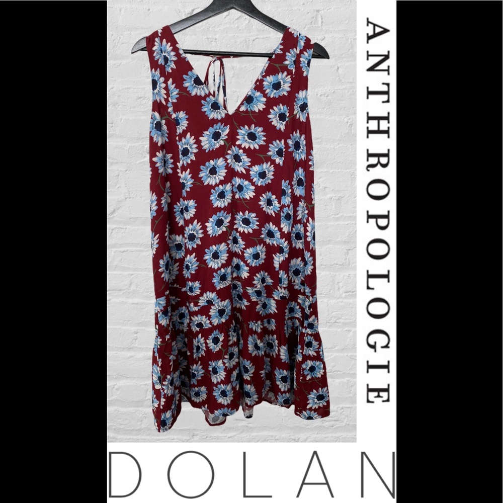 🆕 NEW Anthropologie Dolan Ruffle Sunflower Dress